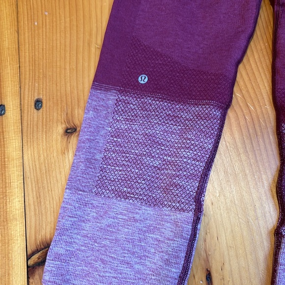 LULULEMON 6 Seamlessly Street Crop Heathered Dashing Purple Ombre - Picture 5 of 8